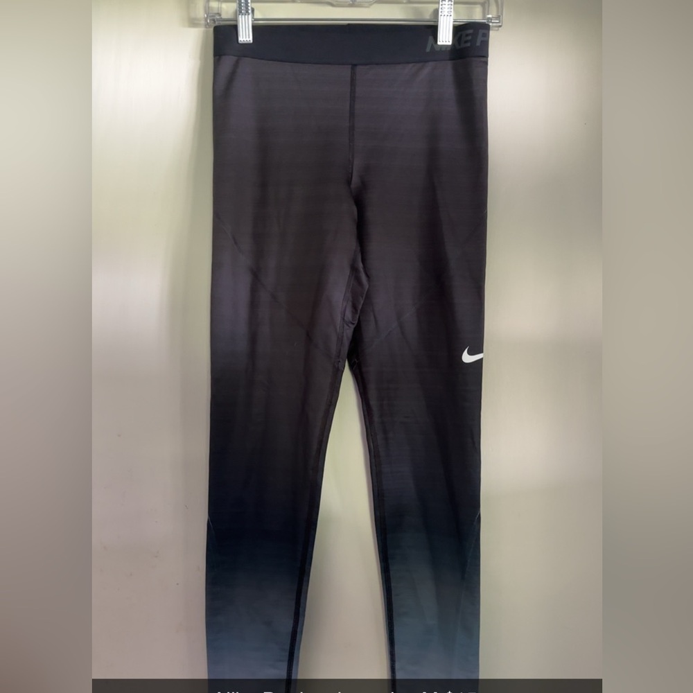 Nike Black and Gray Performance Leggings
